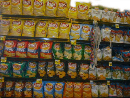 Convenience Store Chip Shelf Convenience Store Chip Shelf